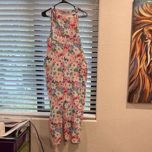 Floral Sleeveless Jumpsuit